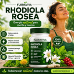 🌱 Fórmula Natural Antiestrés y Energizante Rhodiola Rosea + Té Verde + Schisandra | Equilibrio, Energía y Bienestar |🌿-60 Capsulas