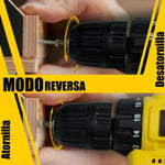 POWERBIT™ - KIT TALADRO INALÁMBRICO ATORNILLADOR + 26 ACCESORIOS + 2 BATERIAS REGALO 🎁