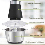 Molino Picador Eléctrico 2L 🔌 – Carne, Verduras, Ajo, Chile y Más 🌶️
