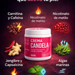 CANDELA DE PIMIENTA ROSA™ 🔥 - Crema Reductora con Efecto Térmico para Celulitis y Flacidez