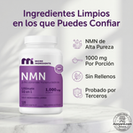 🧬Complejo NMN 10 en 1 de 1000 mg (60 Cápsulas) 🌿