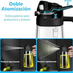 🍳 ACEITERO 2 EN 1 PRO – Rocía o vierte sin desperdiciar aceite