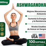 Ashwagandha Fórmula Americana ¡Reduce cortisol, elimina el estrés y renueva tu vida!