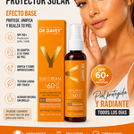 PROTECTOR SOLAR BB CREAM SPF 60 DR. DAVEY – Se Adapta a tu Tono de Piel | Cobertura Natural + Alta Protección UV