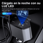 CARGADOR 4 EN 1 PARA AUTO - 120 WATTS