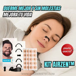 AirZen™ Kit 4 dilatadores nasales + 30 parches magnéticos