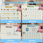 Cuadernos de Caligrafía Mágicos Reutilizables Español X4